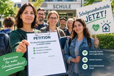 Wie eltern und lehrkräfte in deiner stadt mit einem konkreten petitionstext eine schulgesundheitsstelle erzwingen