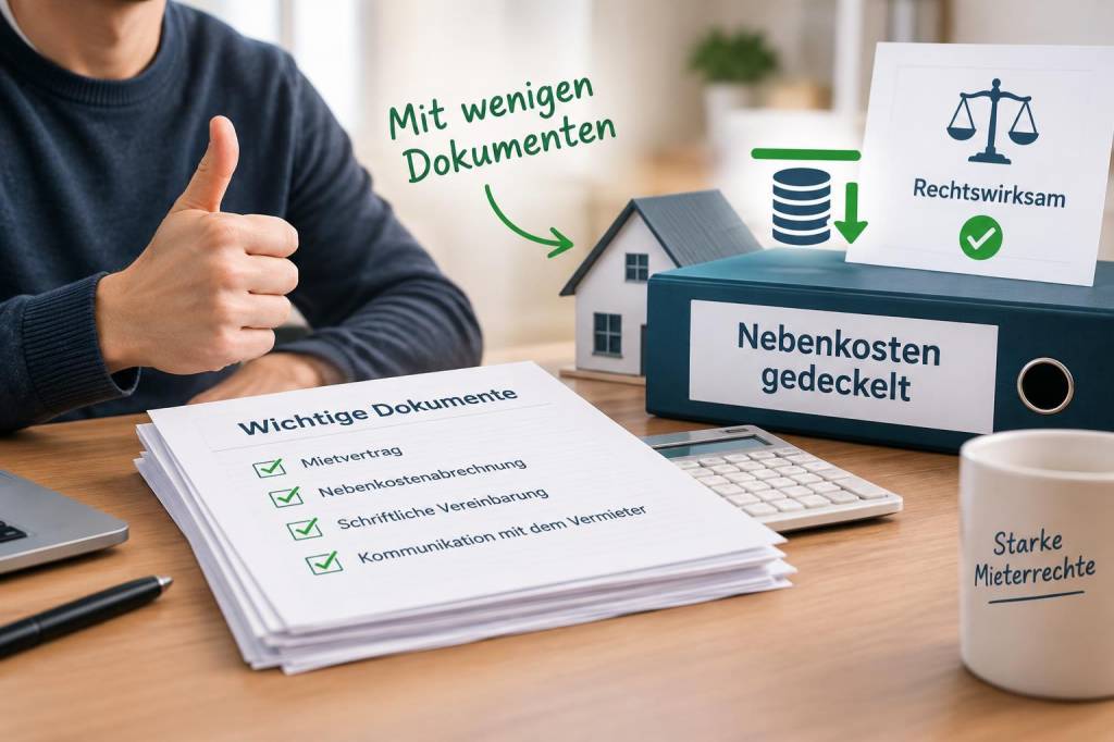 Wie du als mieter:in mit wenigen dokumenten eine rechtswirksame deckelung von nebenkosten durchsetzt