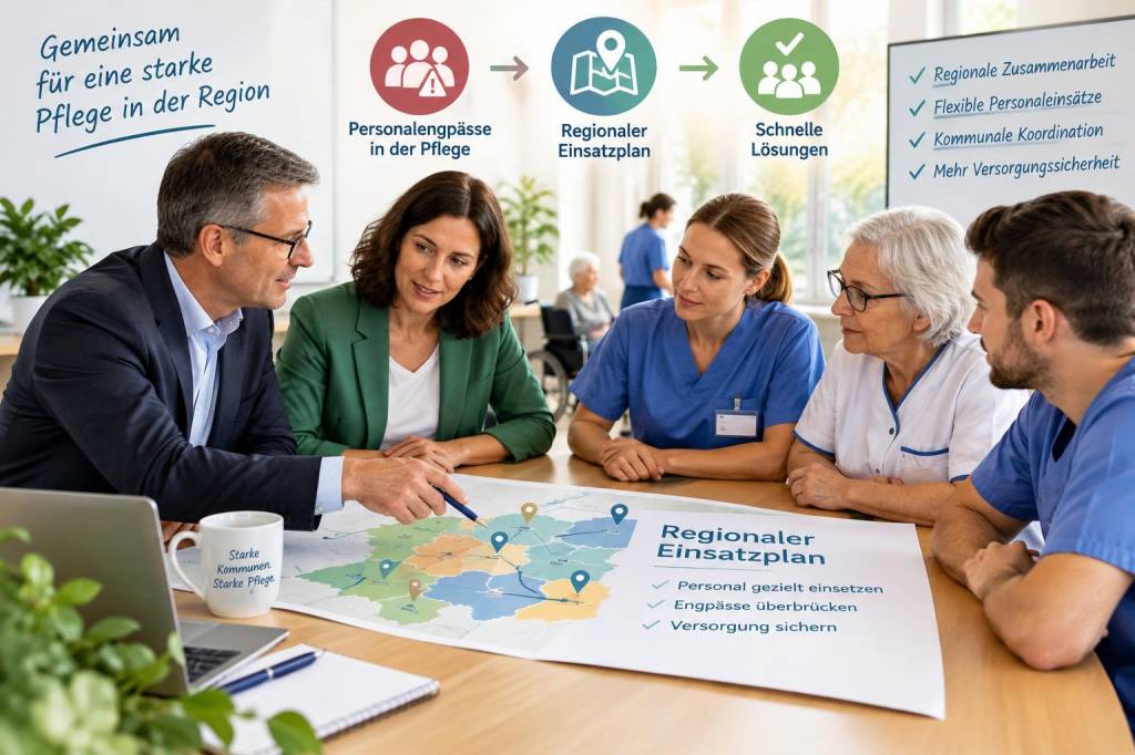 Wie kommunalpolitiker:innen kurzfristig personalengpässe in der pflege mit einem regionalen einsatzplan beseitigen