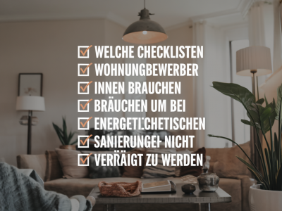 Welche checklisten wohnungsbewerber:innen brauchen, um bei energetischen sanierungen nicht verdrängt zu werden